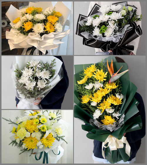 浙江省金华义乌市佛堂镇候芹村白事花束代送